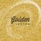 Gold Glitter Sparkles Bright Confetti white vector