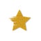 Gold glitter vector star. Golden sparkle luxury design element. Amber particles. eps 10