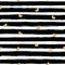 Gold glittering heart seamless pattern on striped brush strokes background