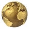 Gold Globe Atlantic Ocean