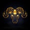 Gold goat symbol