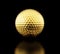 Gold golf ball