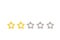 Gold, gray five stars shape on a white background. The best excellent business services rating customer experience concept.