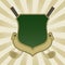 Gold and Green Golf Shield