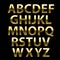Gold Grunge Alphabet