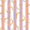 Gold grunge hearts craquelure stripes seamless pattern