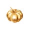 Gold Halloween Pumpkin decoration