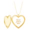 Gold Heart Open Locket, Jewelry Chain Necklace, Copy Space