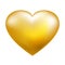Gold heart vector