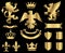 Gold Heraldry Ornaments