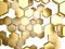 Gold honeycomb pattern background