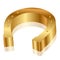 Gold horseshoe