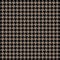 Gold houndstooth pattern vector. Classical checkered textile design.