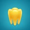 Gold human teeth