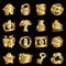 Gold icons