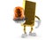 Gold ingot character holding emergency siren