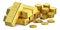 Gold ingots and coins