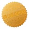 Gold ISO 13485 CERTIFIED Badge Stamp