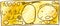 Gold Japanese 10000 yen bill drawn by a child