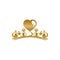 Gold jewelry tiara element clipart
