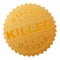 Gold KILLED Badge Stamp