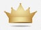 Gold  king crown .  Golden corona .