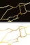 Gold kintsugi vector texture. Broken ceramic background. Kintsugi crack