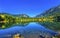 Gold Lake Reflection Mt Chikamin Peak Snoqualme Pass Washington