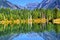 Gold Lake Reflection Mt Chikamin Peak Snoqualme Pass Washington