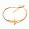Gold Leaf Bracelet With Makoto Shinkai Style - Unique Commissioned Design