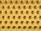 Gold leather background with buttons. 3d render