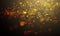Gold light glitter sparkling effect on vector shining background
