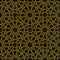 Gold Line pattern with black background in arabic style