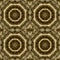 Gold lines 3d seamless pattern. Line art patterned ornamental grid background. Gold intricate lines vintage ornaments. 3d