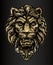 Gold Lion Door Knocker