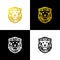 Gold Lion Shield Logo