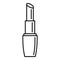 Gold lipstick icon, outline style