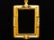 Gold locket frame pendant