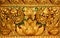 Gold lotus thai painting