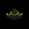 Gold Luxury Boutique DP Letter Logo