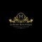 Gold Luxury Boutique H Letter Logo