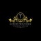 Gold Luxury Boutique T Letter Logo