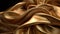 Gold luxury fabric background. A golden silk fabric that is draped in a diagonal pattern.