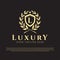 Gold luxury logo. luxury housing icon. housing. housing logo. hotel symbol. gold fashion sign. graceful. vector illustration