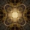 Gold Mandala Harmony Human Pattern Decorative Luxury Healing Lighting Code Therapy