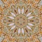 Gold mandala pattern effect pic rays