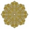 Gold Mandala texture with golden mosaics in the Byzantine style/Antique mosaic/Mosaic tiles in antique style. Cobblestone texture