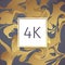 Gold Marble Vector Thanks Design Template for Network Friends and Followers. Thank you 4 K followers card. Image for Social Networ