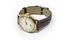 Gold mechanical wristwatch with manual winding