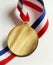 Gold Medal award with lanyard